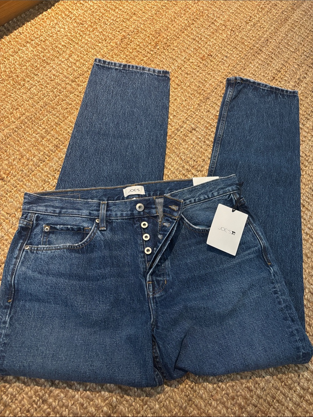 Joe's Jeans Straight-Leg Men’s Jeans in Dark Blue Denim